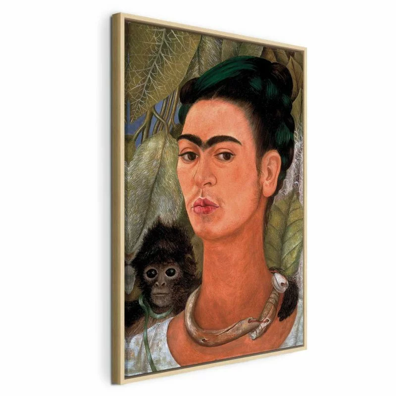 Obraz - Frida Kahlo – Autoportret z małpką - obrazek 1