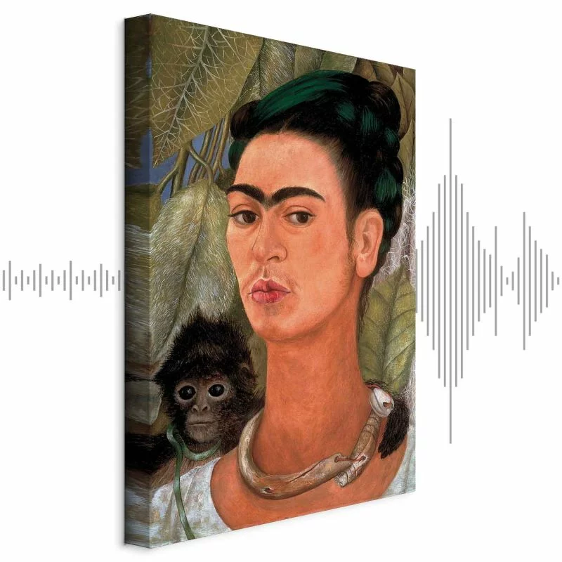 Obraz - Frida Kahlo – Autoportret z małpką - obrazek 1