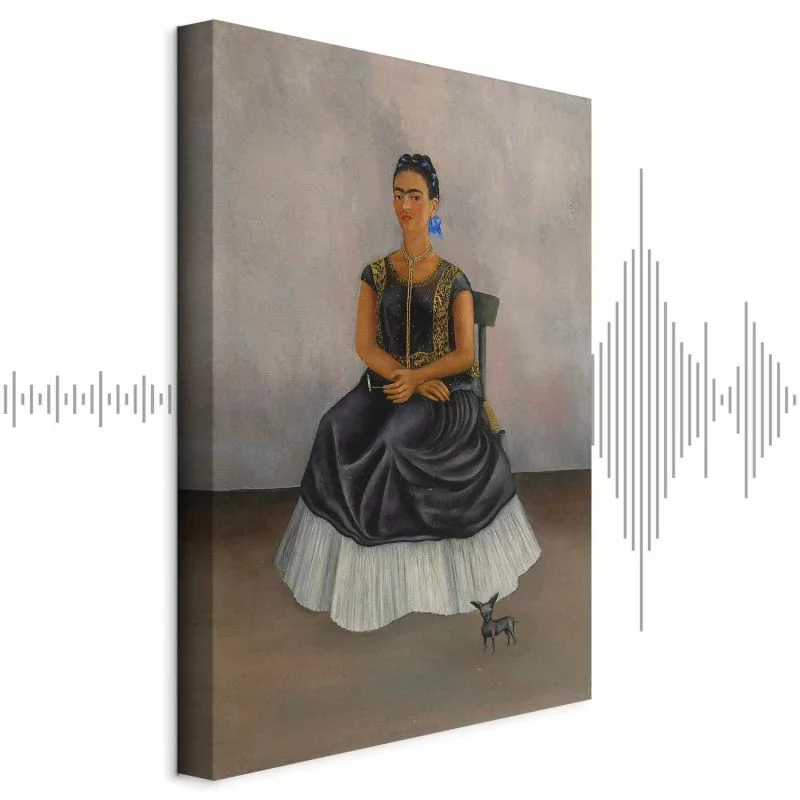 Obraz - Frida Kahlo – Autoportret z psem Itzcuintli - obrazek 1
