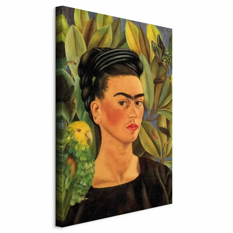 Obraz - Frida Kahlo – Autoportret z papugą Bonito - obrazek 1