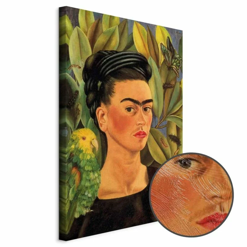 Obraz - Frida Kahlo – Autoportret z papugą Bonito - obrazek 1
