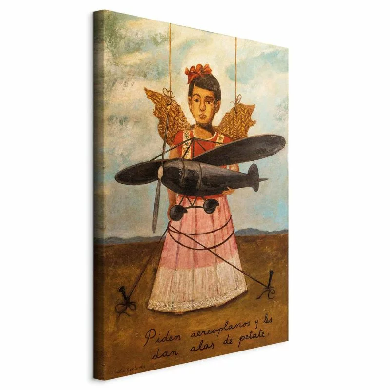 Obraz - Frida Kahlo – Proszą o samoloty, a dają im skrzydła ze słomy - obrazek 1