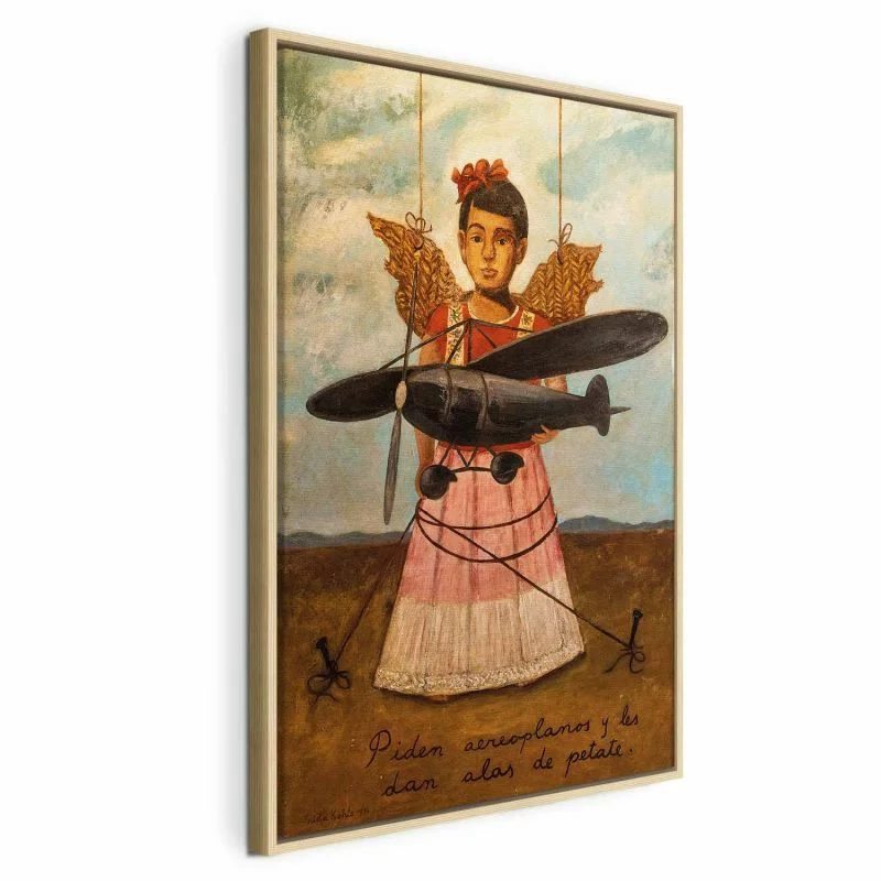 Obraz - Frida Kahlo – Proszą o samoloty, a dają im skrzydła ze słomy - obrazek 1