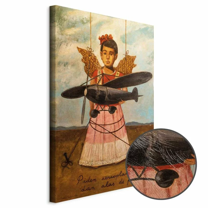 Obraz - Frida Kahlo – Proszą o samoloty, a dają im skrzydła ze słomy - obrazek 1