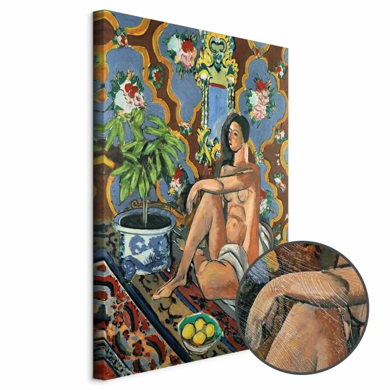 Obraz - Henri Matisse – Figura dekoracyjna na tle ozdobnym - obrazek 1