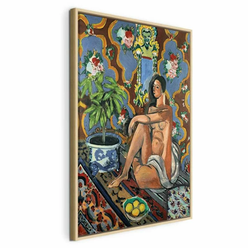 Obraz - Henri Matisse – Figura dekoracyjna na tle ozdobnym - obrazek 1