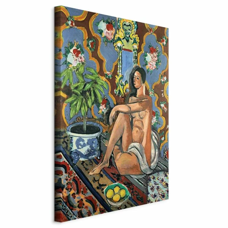 Obraz - Henri Matisse – Figura dekoracyjna na tle ozdobnym - obrazek 1