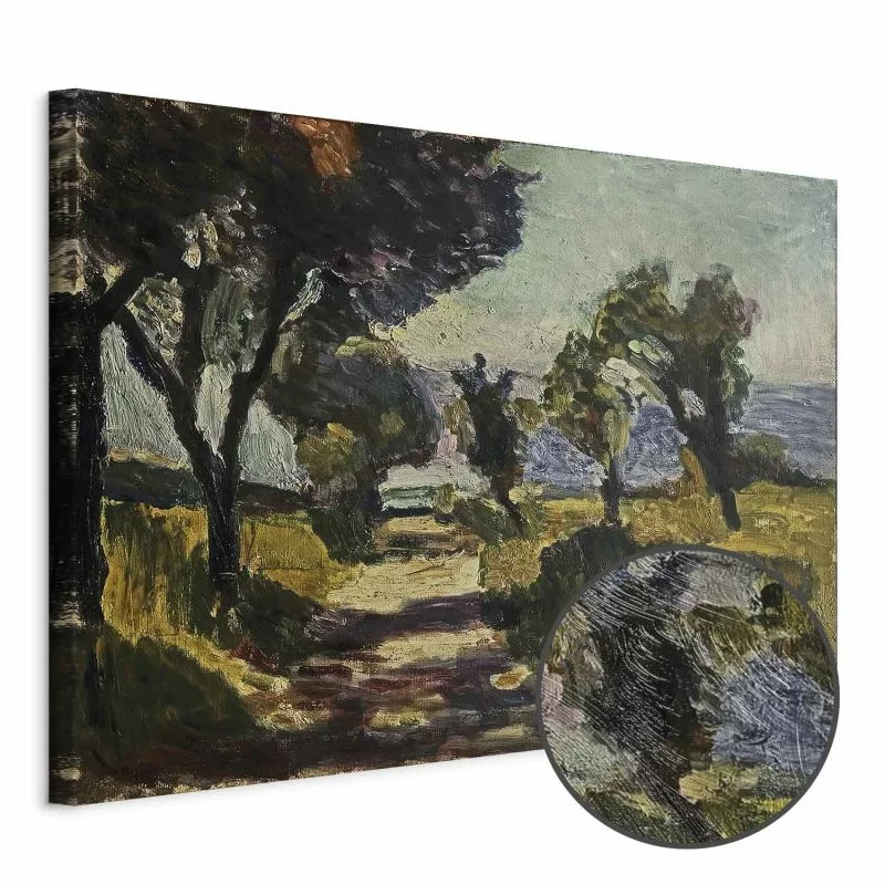 Obraz - Henri Matisse – Korsykański krajobraz z drzewami oliwnymi - obrazek 1