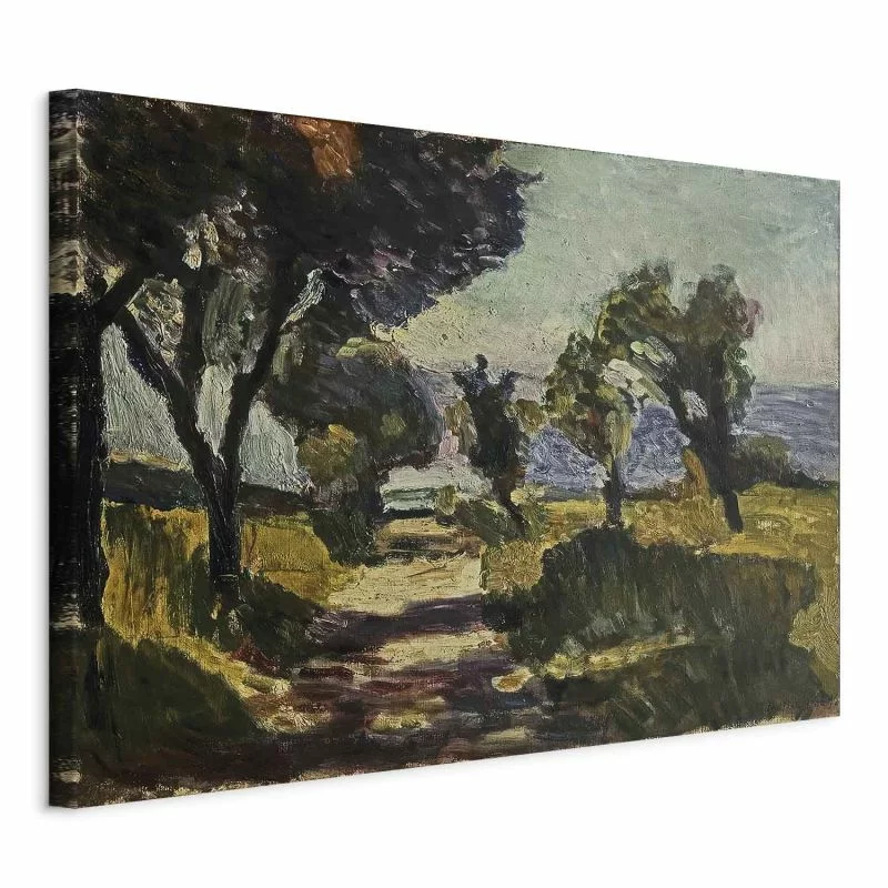 Obraz - Henri Matisse – Korsykański krajobraz z drzewami oliwnymi - obrazek 1