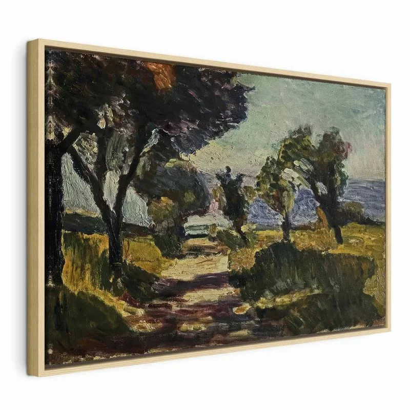 Obraz - Henri Matisse – Korsykański krajobraz z drzewami oliwnymi - obrazek 1