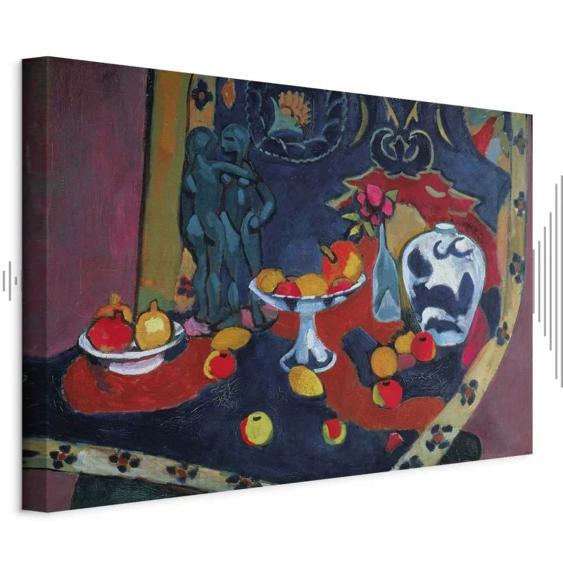 Obraz - Henri Matisse – Martwa natura z owocami i posągiem z brązu - obrazek 1