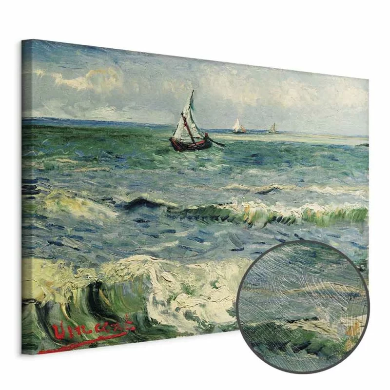 Obraz - Vincent van Gogh – Widok morza w Saintes-Maries - obrazek 1