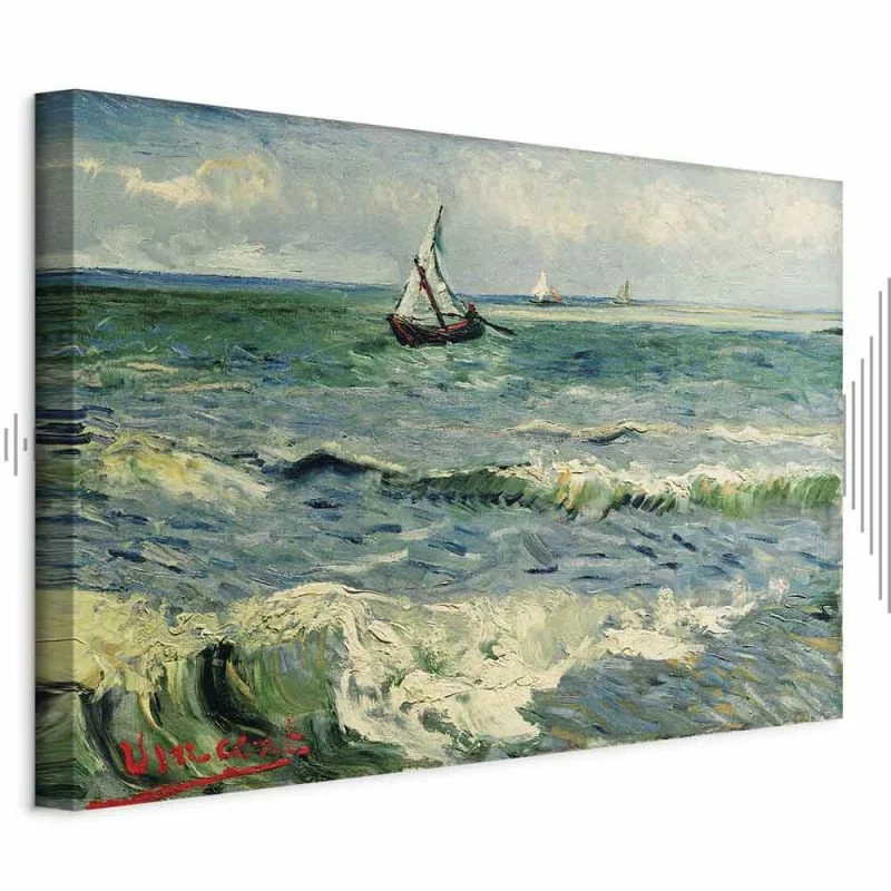 Obraz - Vincent van Gogh – Widok morza w Saintes-Maries - obrazek 1