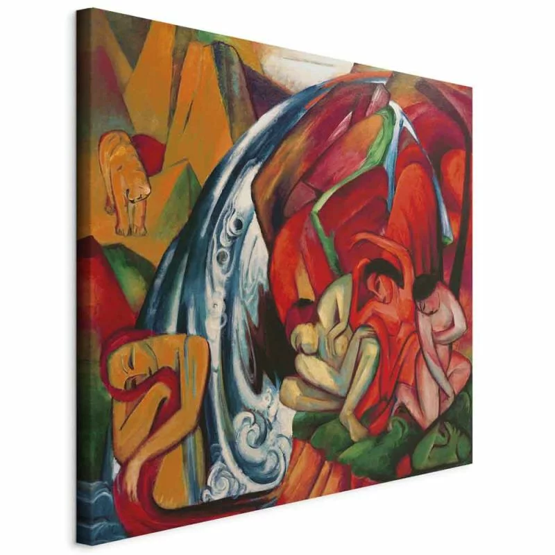 Obraz - The waterfall (Women under a waterfall) (Franz Marc) - obrazek 1