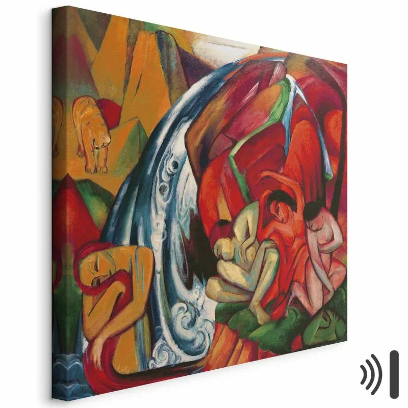 Obraz - Franz Marc – Wodospad (Kobiety pod wodospadem) - obrazek 1
