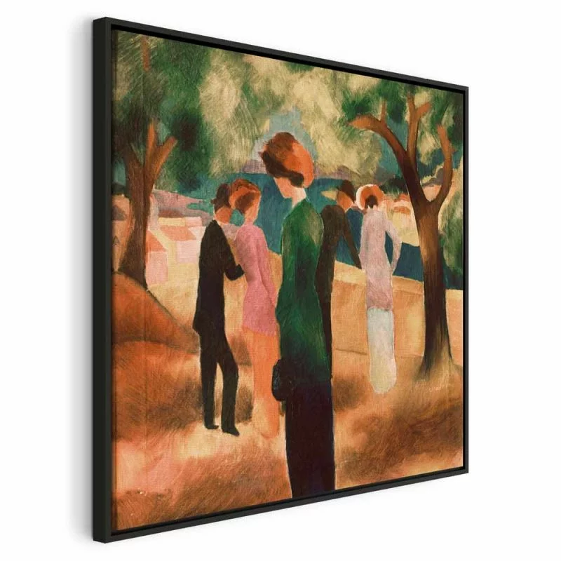 Obraz - August Macke – Kobieta w zielonym żakiecie - obrazek 1