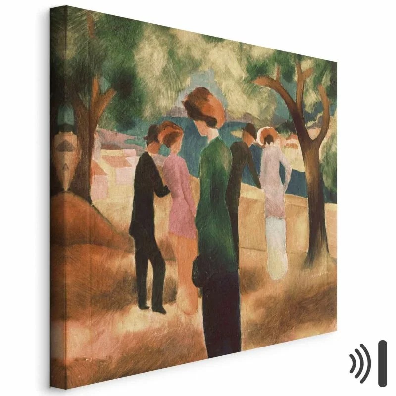 Obraz - August Macke – Kobieta w zielonym żakiecie - obrazek 1