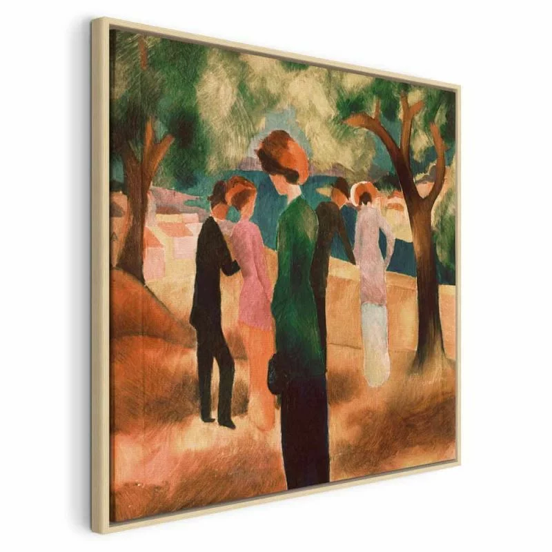 Obraz - August Macke – Kobieta w zielonym żakiecie - obrazek 1