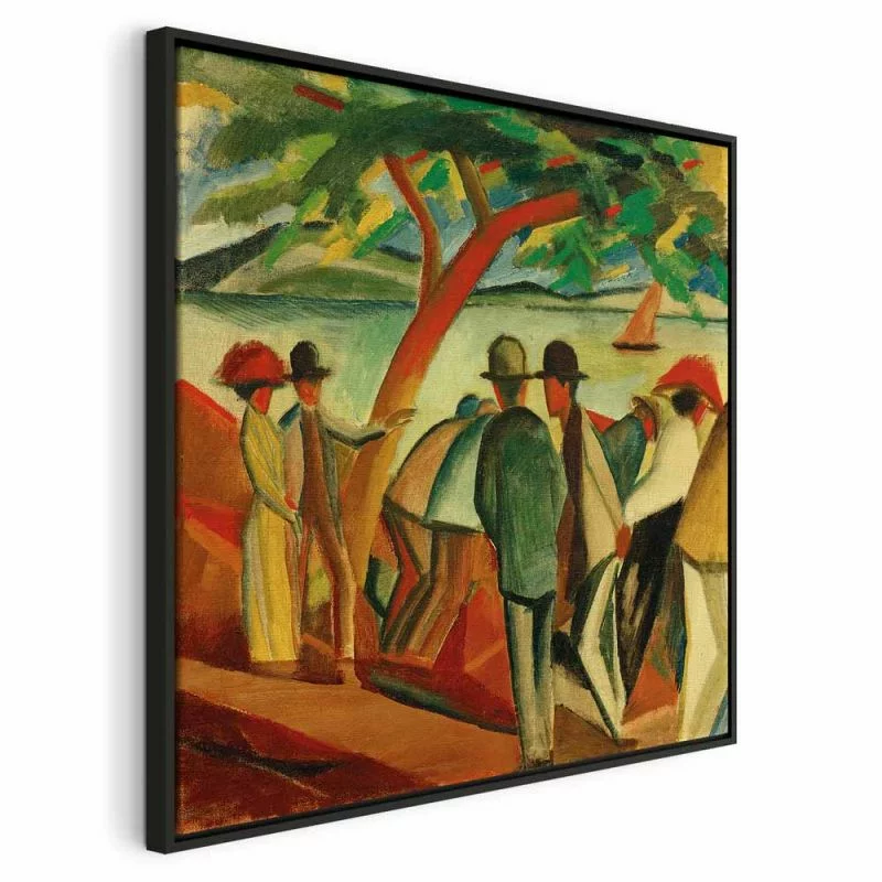 Obraz - August Macke – Spacerowicze nad jeziorem - obrazek 1