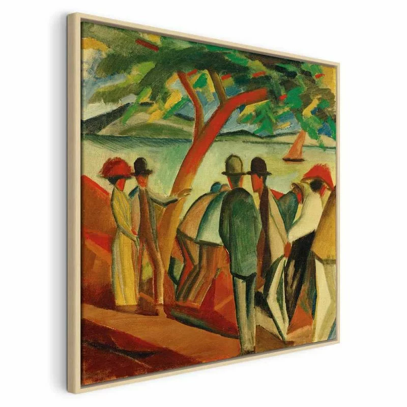 Obraz - August Macke – Spacerowicze nad jeziorem - obrazek 1