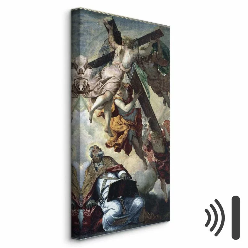 Obraz - Tintoretto – Objawienie Krzyża św. Piotrowiowi - obrazek 1