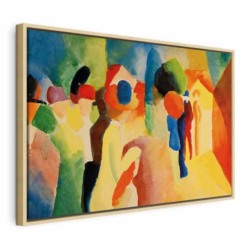 Obraz - August Macke – Kobieta w żółtym płaszczu - obrazek 1
