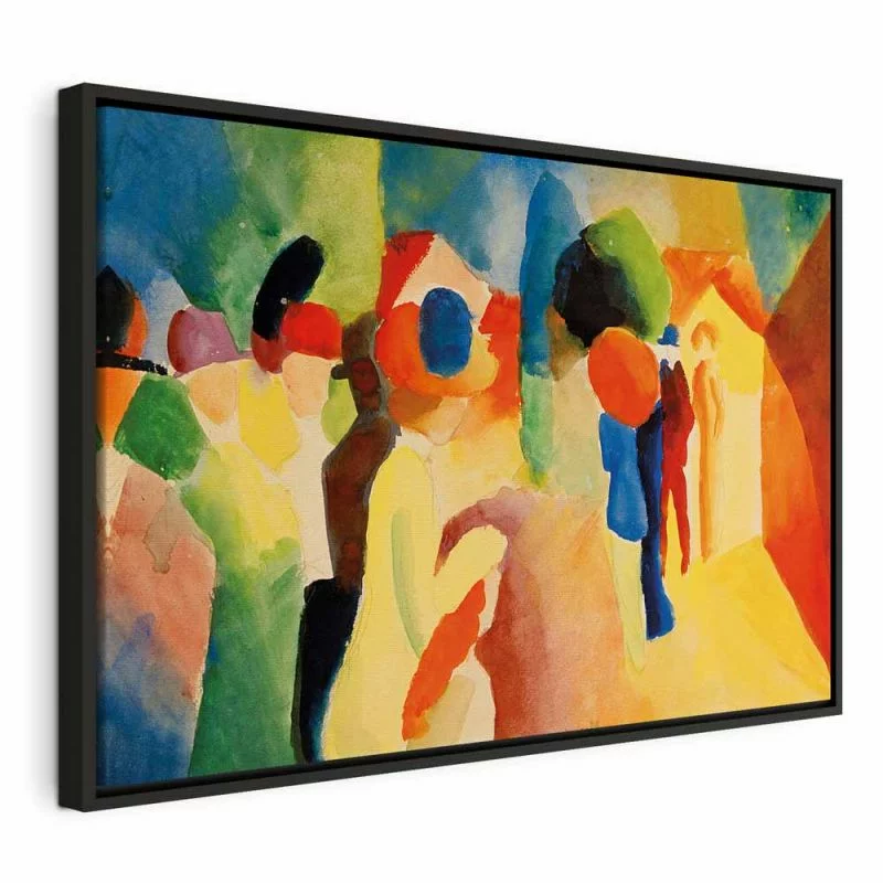 Obraz - August Macke – Kobieta w żółtym płaszczu - obrazek 1