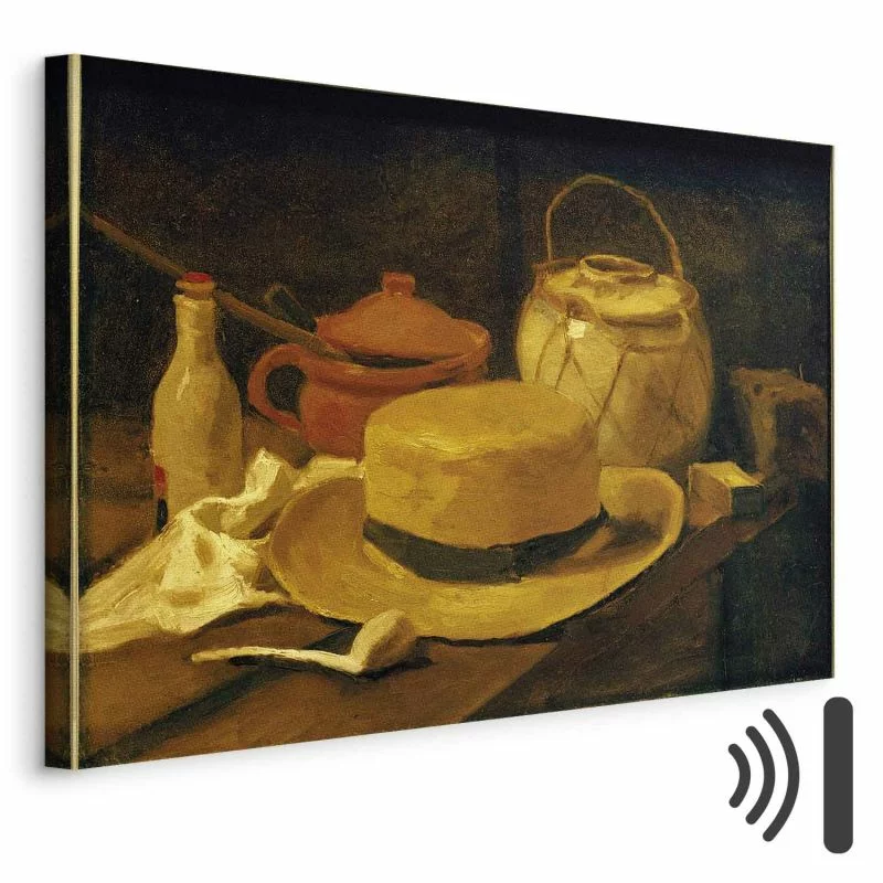 Obraz - Vincent Van Gogh – Martwa natura z żółtym słomkowym kapeluszem - obrazek 1