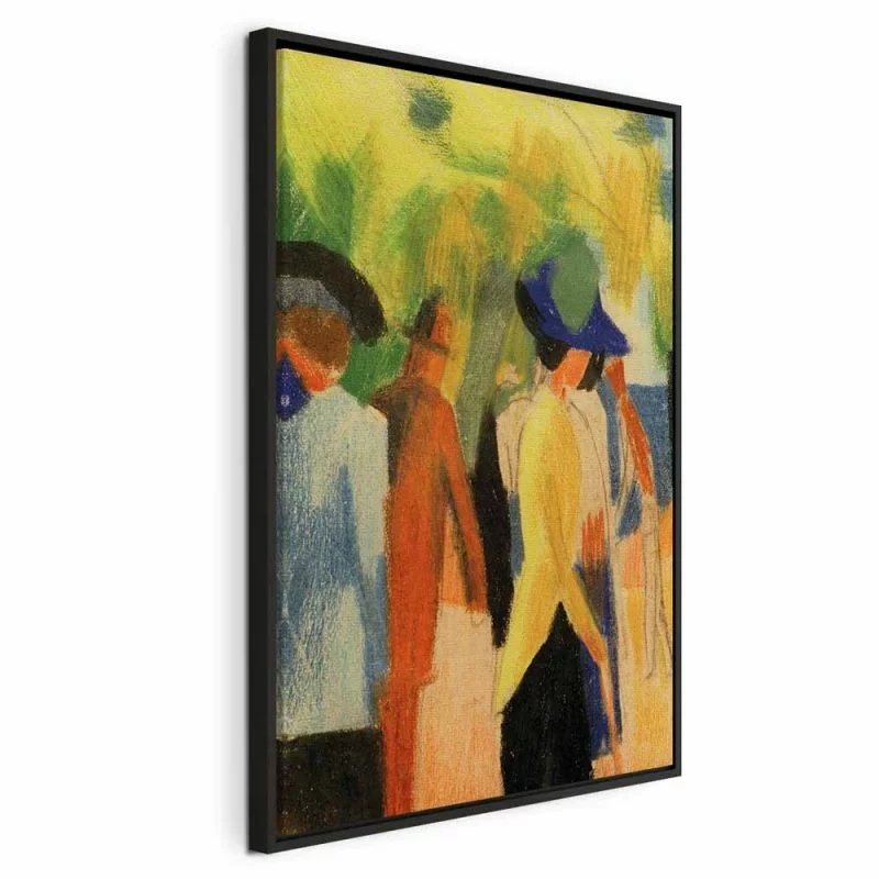 Obraz - August Macke – Spacerowicze pod drzewami (spacerowicze w parku) - obrazek 1