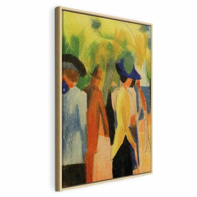 Obraz - August Macke – Spacerowicze pod drzewami (spacerowicze w parku) - obrazek 1