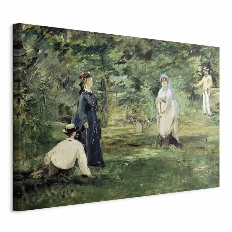 Obraz - La Partie de croquet à Paris (Edouard Manet) - obrazek 1