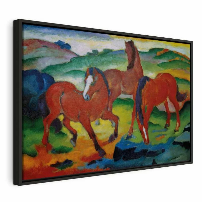 Obraz - The Red Horses (Grazing Horses IV) (Franz Marc) - obrazek 1