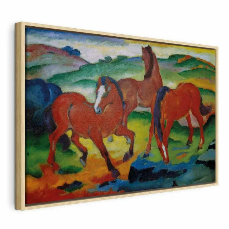 Obraz - The Red Horses (Grazing Horses IV) (Franz Marc) - obrazek 1