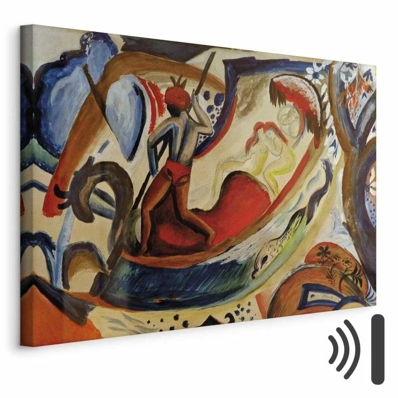 Obraz - August Macke – Nagie dziewczyny na barce - obrazek 1