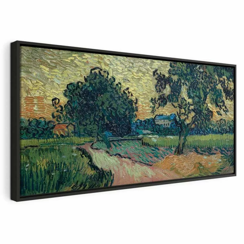 Obraz - Landscape with the Chateau of Auvers at Sunset (Vincent Van Gogh) - obrazek 1