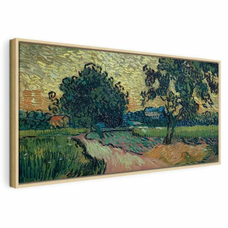 Obraz - Landscape with the Chateau of Auvers at Sunset (Vincent Van Gogh) - obrazek 1