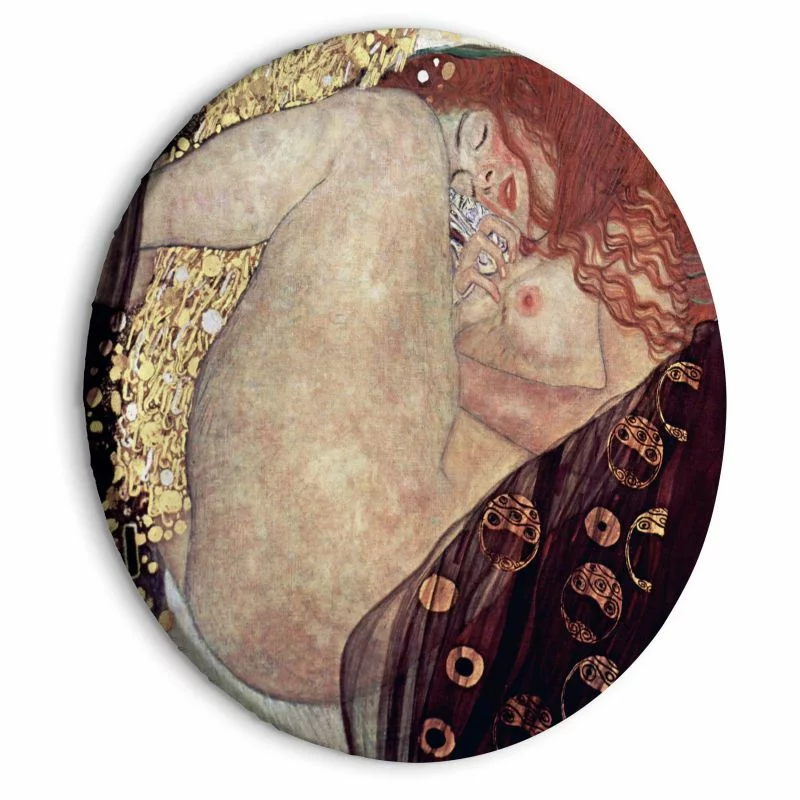 Obraz okrągły - Danae (Gustav Klimt) - obrazek 1