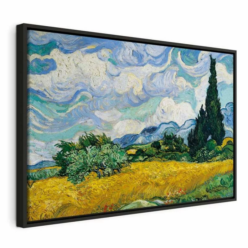 Obraz - Vincent Van Gogh – Pole pszenicy z cyprysami - obrazek 1