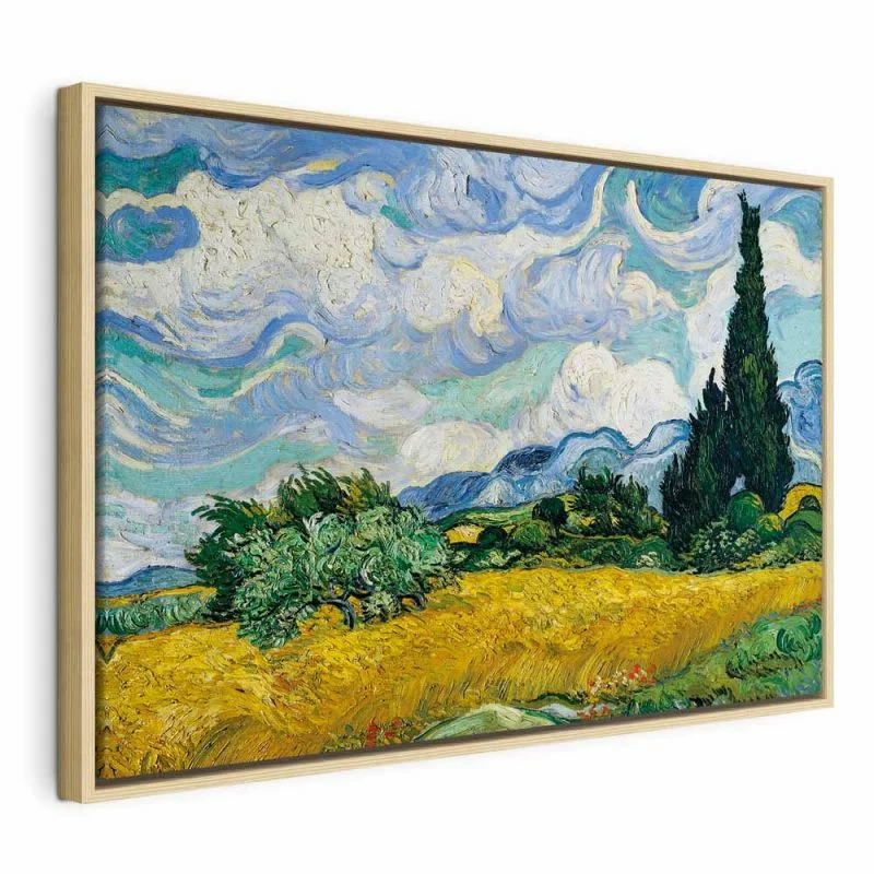 Obraz - Vincent Van Gogh – Pole pszenicy z cyprysami - obrazek 1