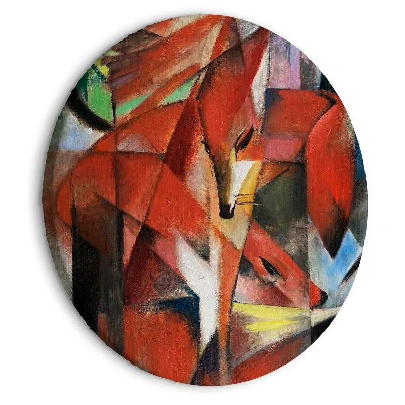 Obraz okrągły - Lisy (Franz Marc) - obrazek 1