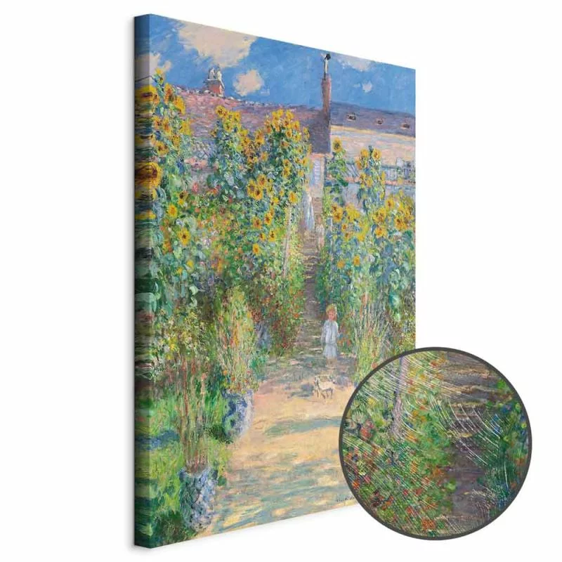 Obraz - Claude Monet – Ogród Moneta w Vétheuil - obrazek 1