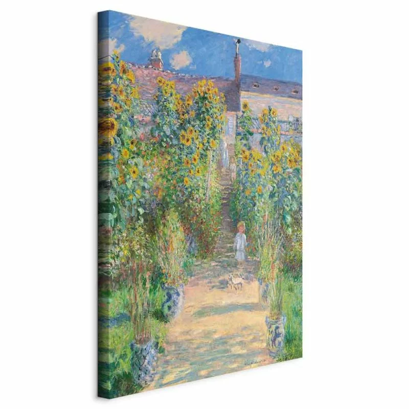 Obraz - Claude Monet – Ogród Moneta w Vétheuil - obrazek 1