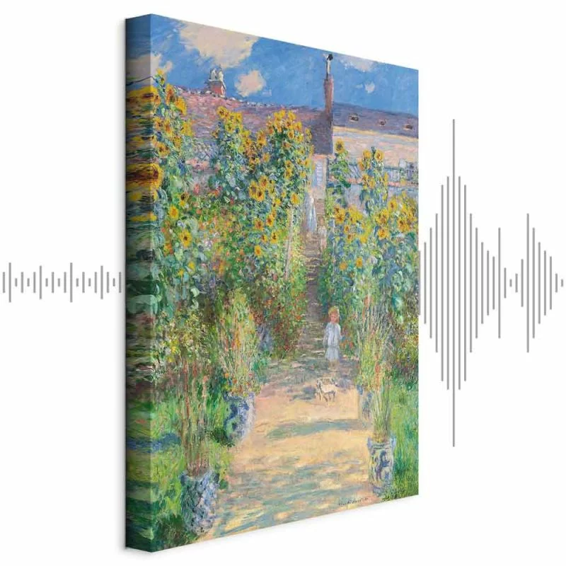 Obraz - Claude Monet – Ogród Moneta w Vétheuil - obrazek 1