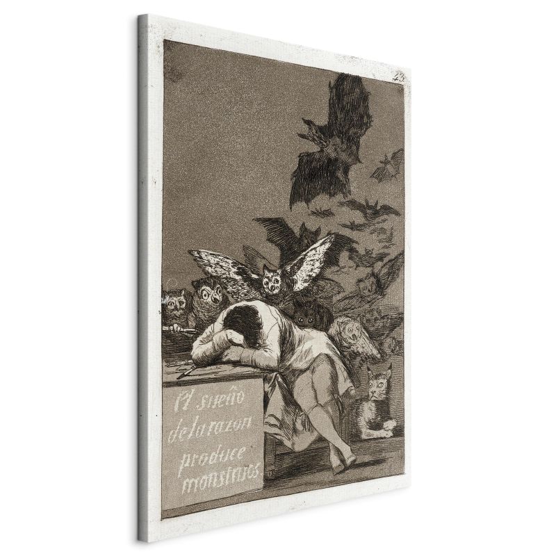 Obraz - Francisco Goya – Gdy rozum śpi, budzą się demony