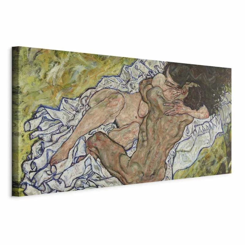 Obraz - Egon Schiele – Uścisk (Kochankowie II) - obrazek 1