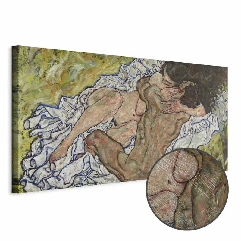 Obraz - Egon Schiele – Uścisk (Kochankowie II) - obrazek 1