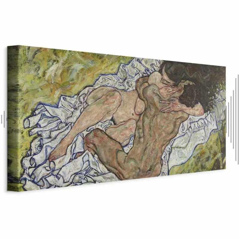 Obraz - Egon Schiele – Uścisk (Kochankowie II) - obrazek 1