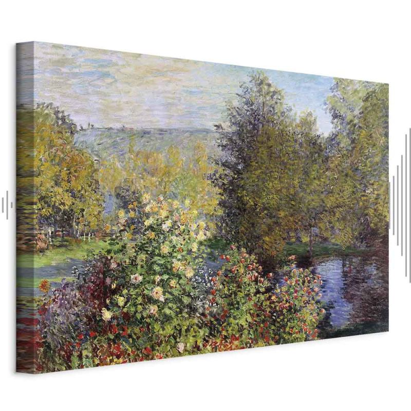 Obraz - Claude Monet &ndash; Fragment ogrodu w Montgeron