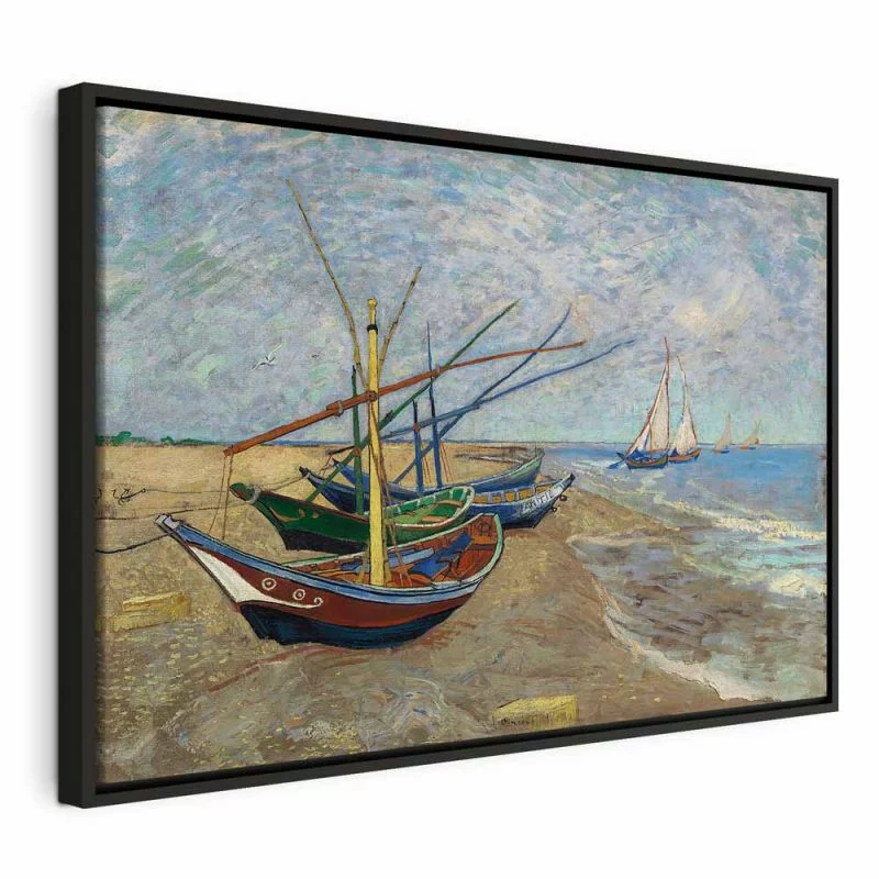 Obraz - Vincent van Gogh – Łodzie rybackie na plaży - obrazek 1