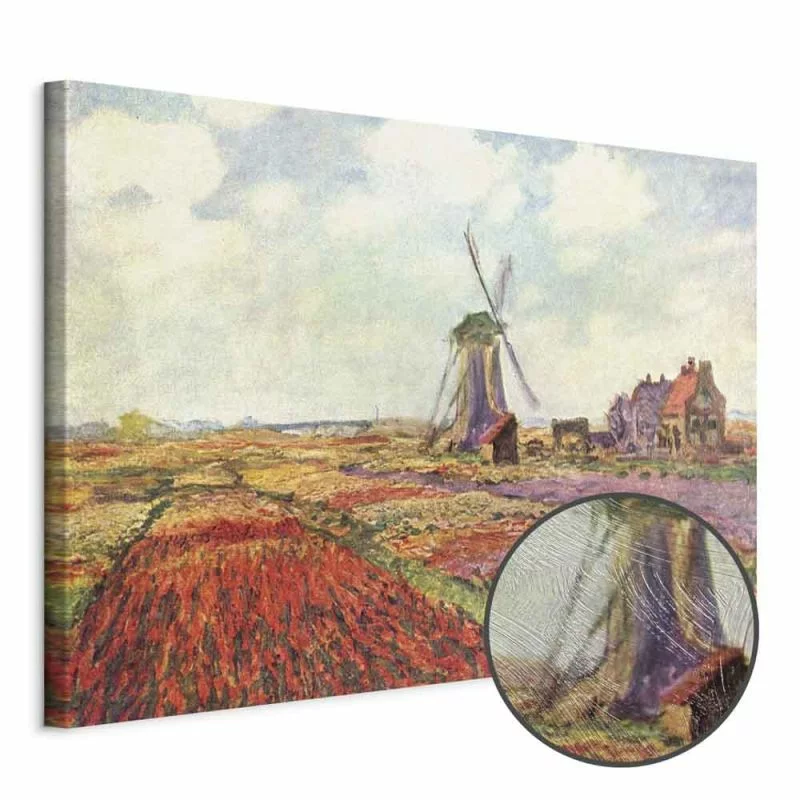 Obraz - Claude Monet – Pola tulipanów i wiatrak w Rijnsburg - obrazek 1